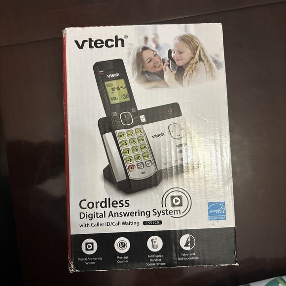 VTech CS5129 Cordless Phone Digital Answering System‎ Speakerphone New In Box - Picture 1 of 4